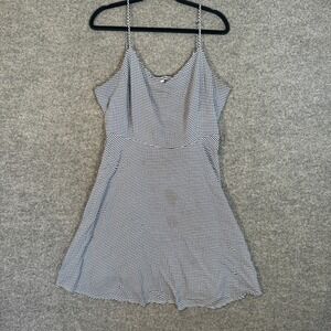 Old Navy Dress Womens 2XL XXL Blue Gingham Check Mini Cottagecore Plus Size Flaw